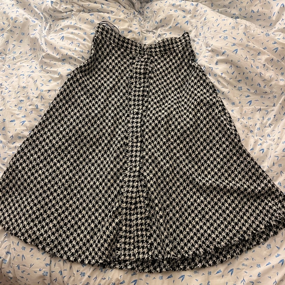 Zara Tweed Midi Skirt